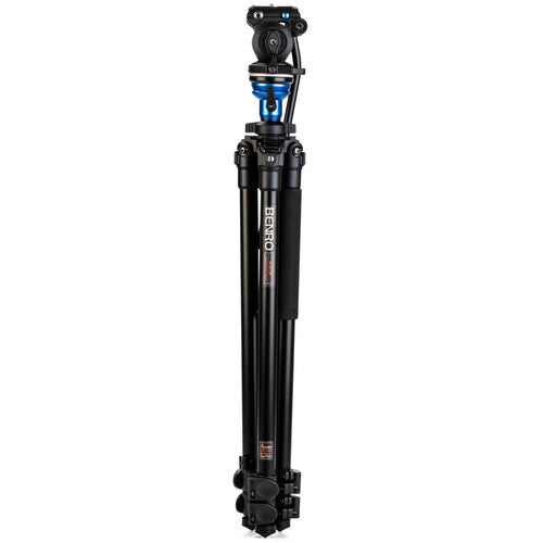 Benro tripod’s aluminum construction ensures lightweight durability for outdoor shoots.