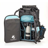Travel photography backpack with rain cover