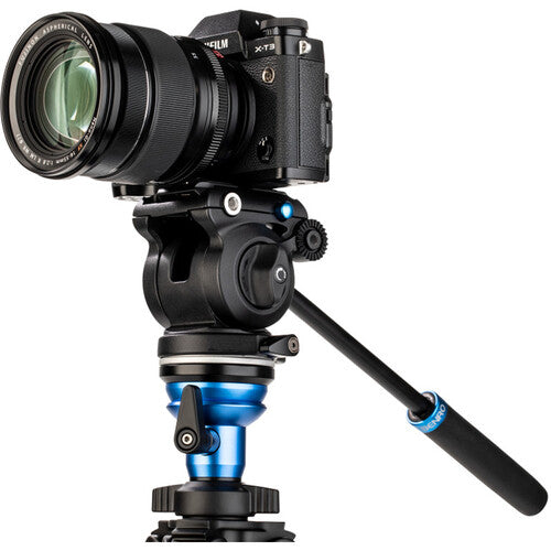 Top Aluminum Tripod with S2 PRO Video Head - Stable, durable, and highly functional for all shooting needs.