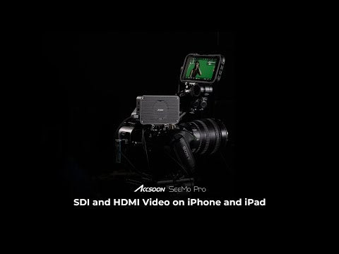 SDI and HDMI video on iphone and ipad video.