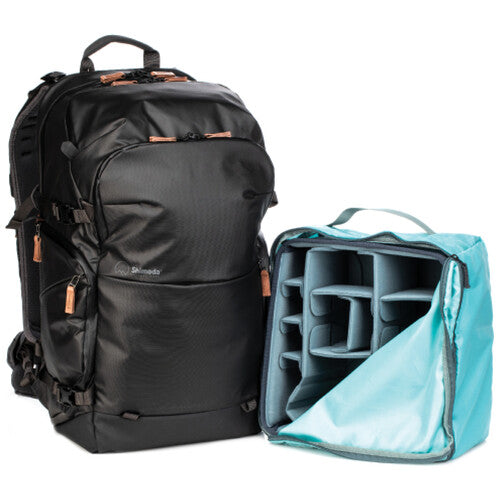 Shimoda Explore V2 35 Backpack Open Compartment Showing Camera Storage