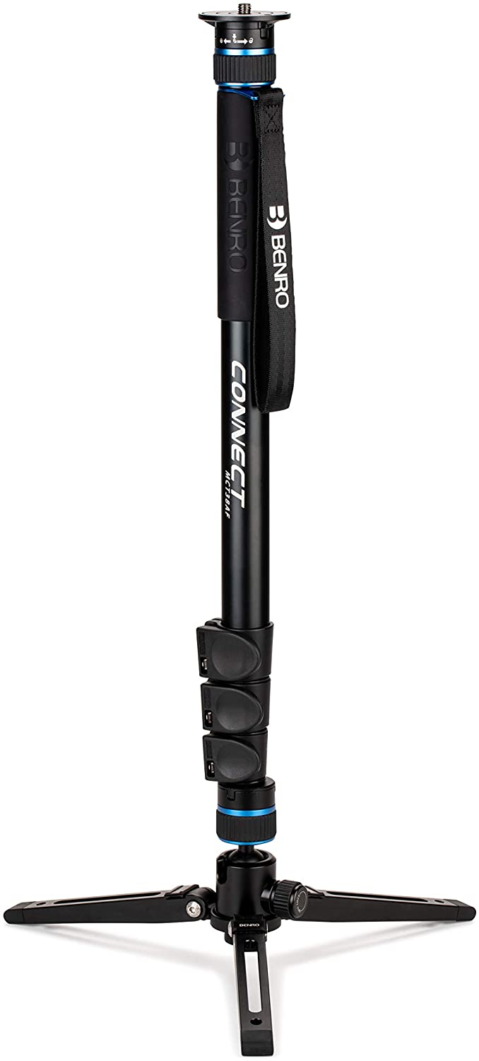 Benro #3 MCT38AFS4 Monopod with Flip Locks, 3-Leg Base, S4 Video Head freeshipping - VL Camera Photography Store