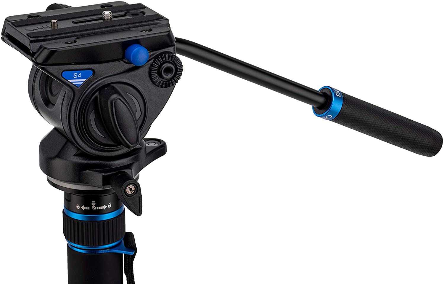 Benro #3 MCT38AFS4 Monopod with Flip Locks, 3-Leg Base, S4 Video Head freeshipping - VL Camera Photography Store