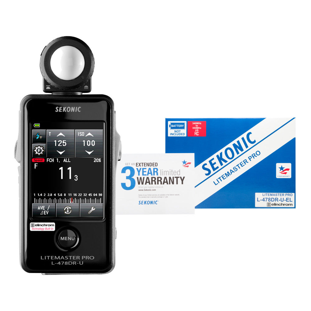 Sekonic L-478DR-U-EL LiteMaster Pro for Elinchrom Skyport System Light Meter