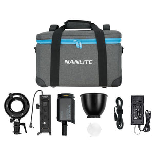 Nanlite Forza 60B Bicolor LED Monolight Kit Includes NPF Battery Grip and Bowens S-Mount Adapter freeshipping - VL Camera Photography Store