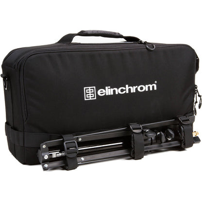 Professional photographer using ELB 400 battery flash on location