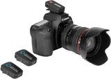 Wireless Clip-On Microphone System with Lavaliers & Dual-Channel Receiver for Cameras & Mobile Devices